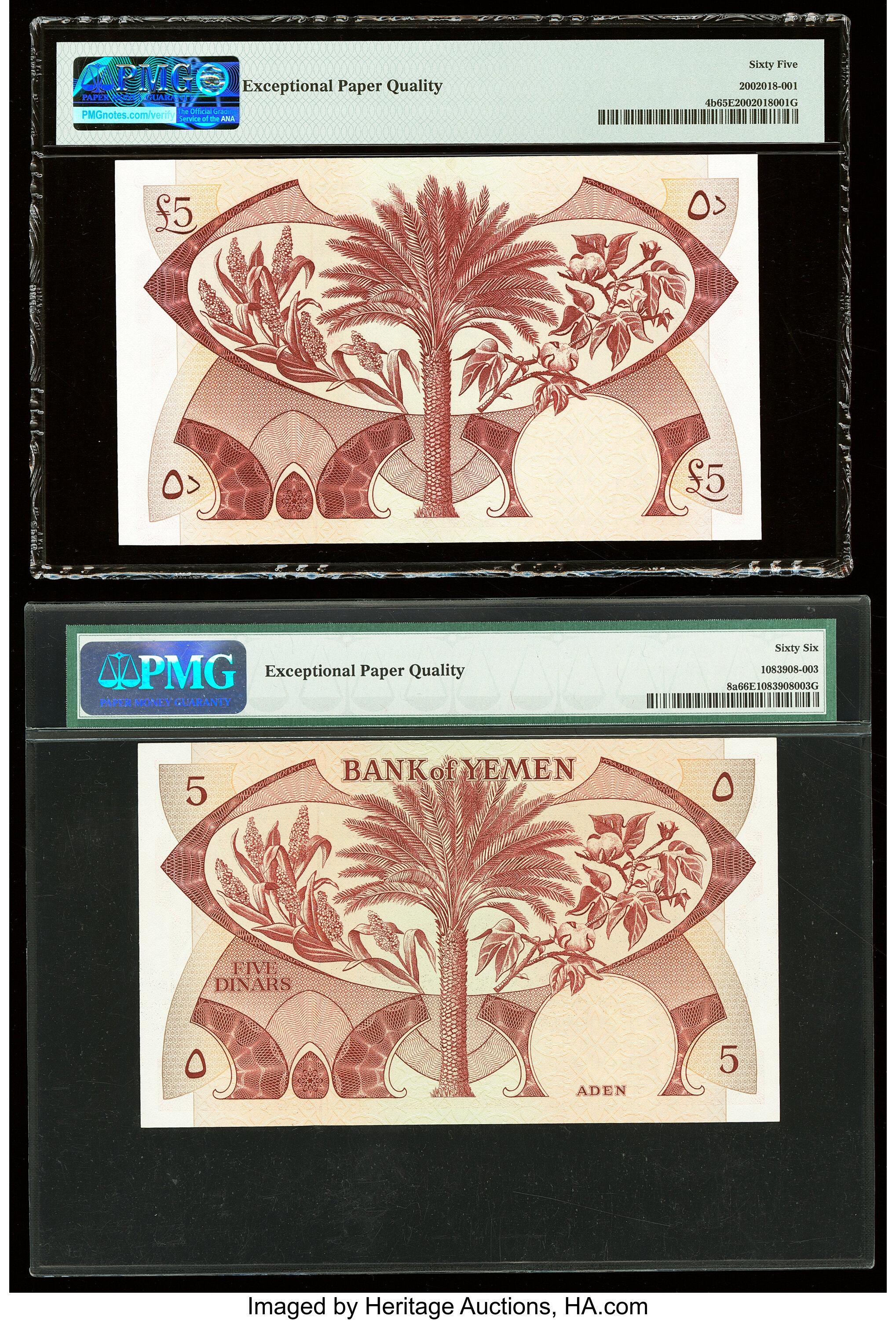 image for: Democratic Republic of Yemen  5 dinars (B103z)