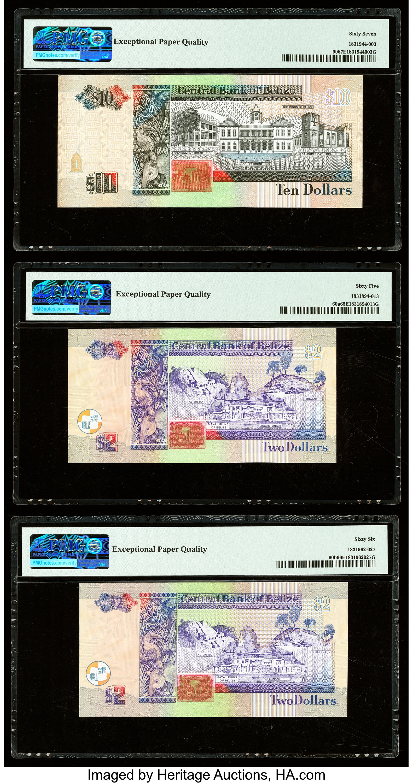 image for: Belize  10 dollars (B320b)