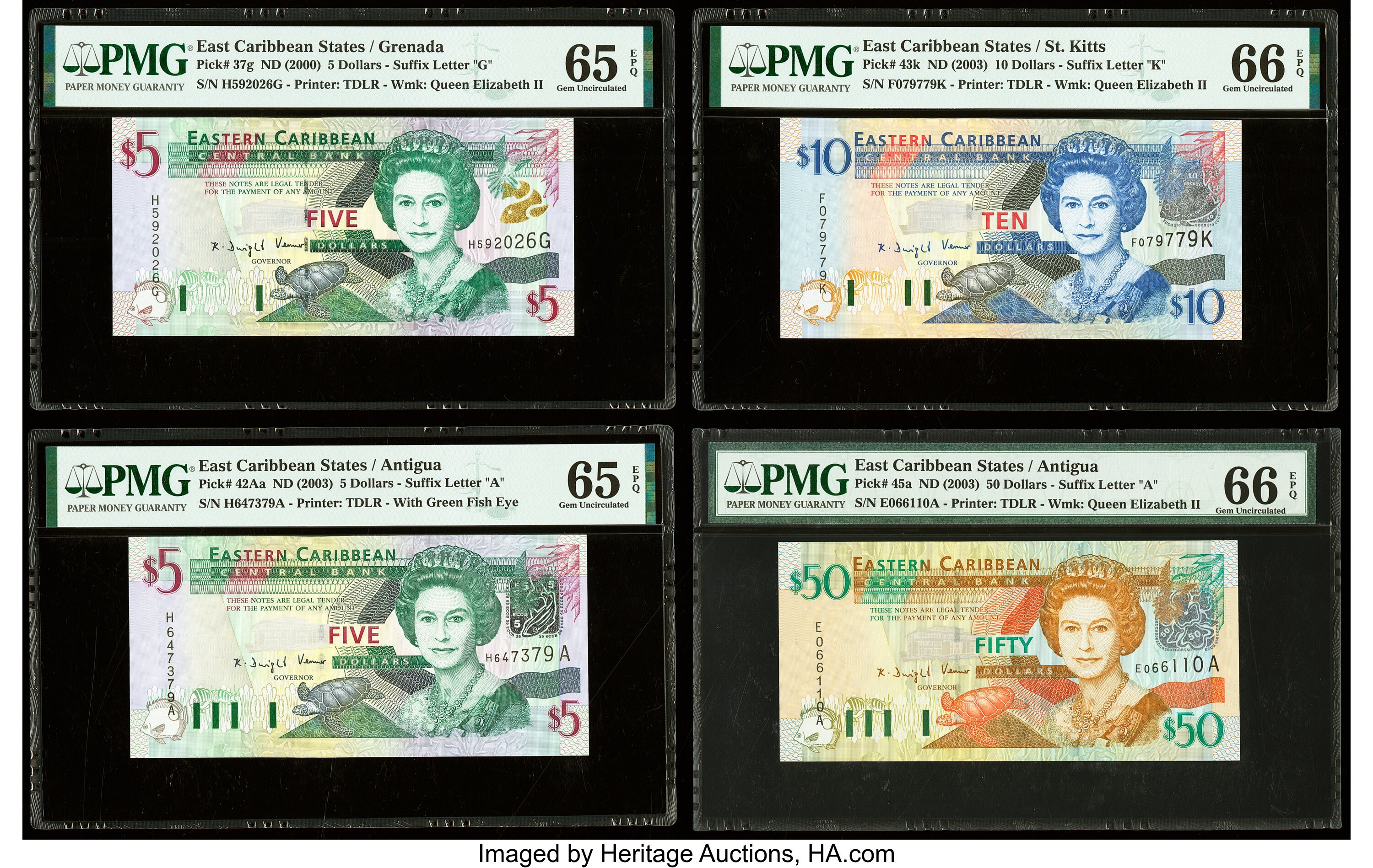 image for: East Caribbean States  50 dollars (B229g)