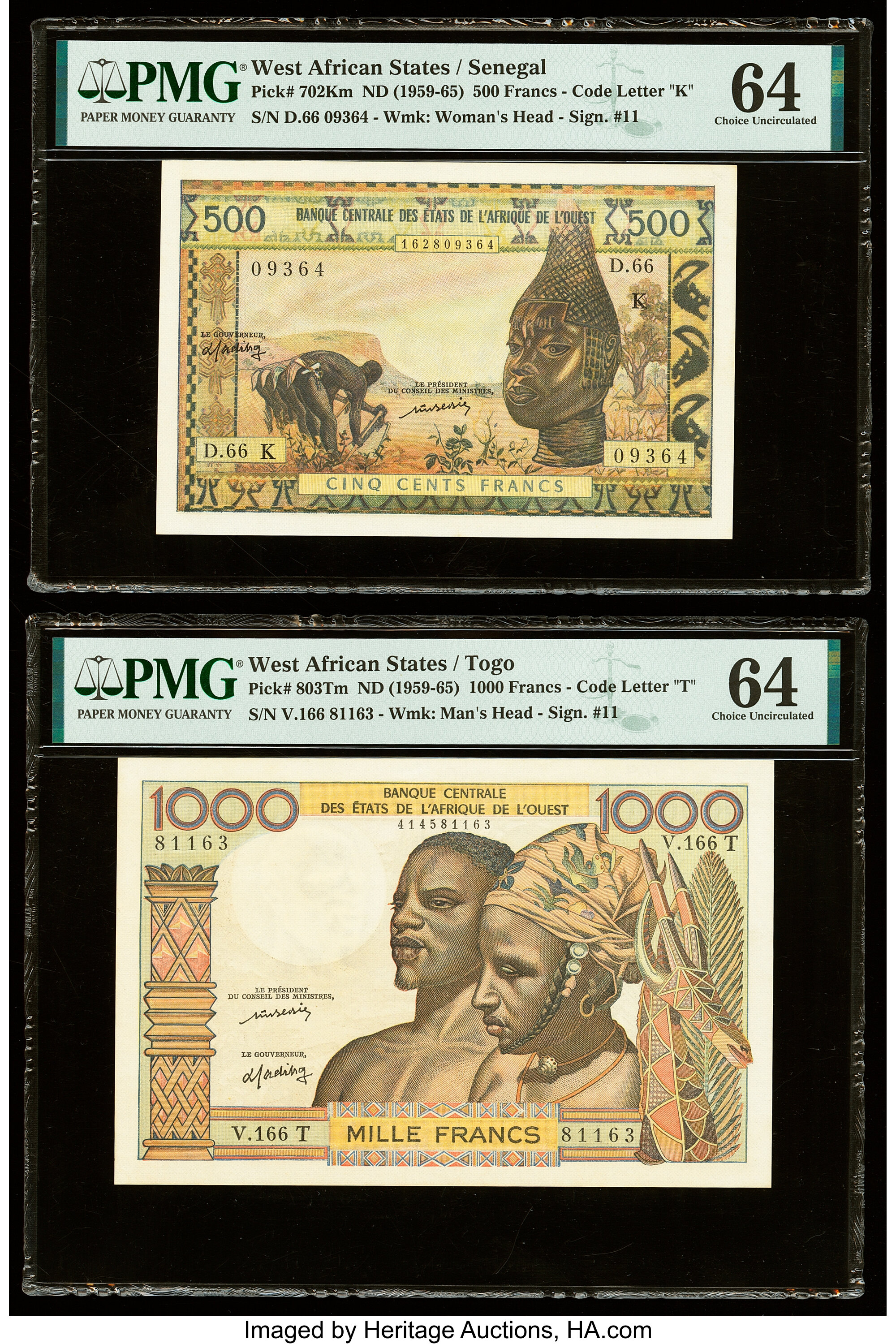 image for: West African States  500 francs (B107Kg)