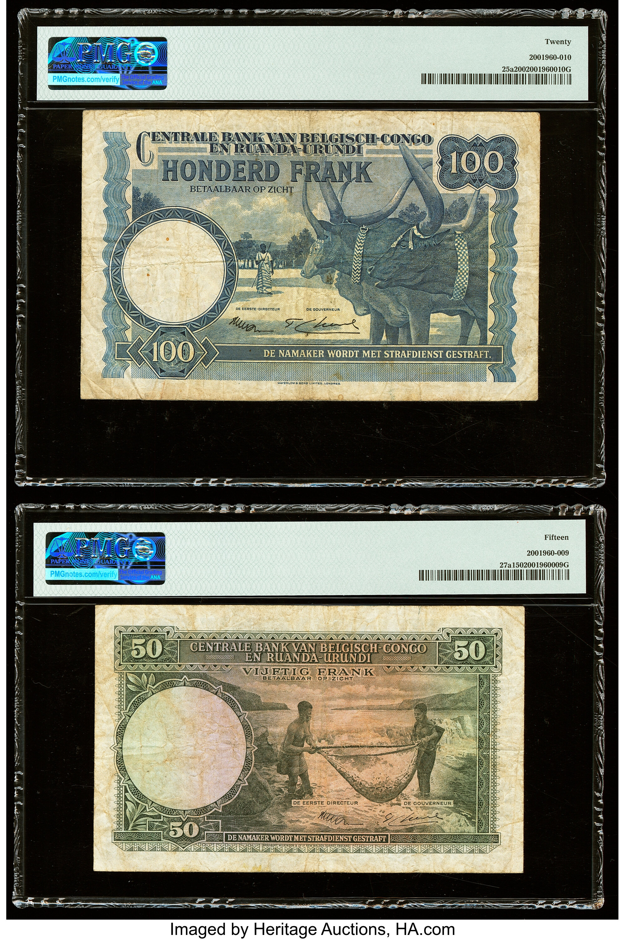 image for: Belgian Congo  100 francs(B305c)