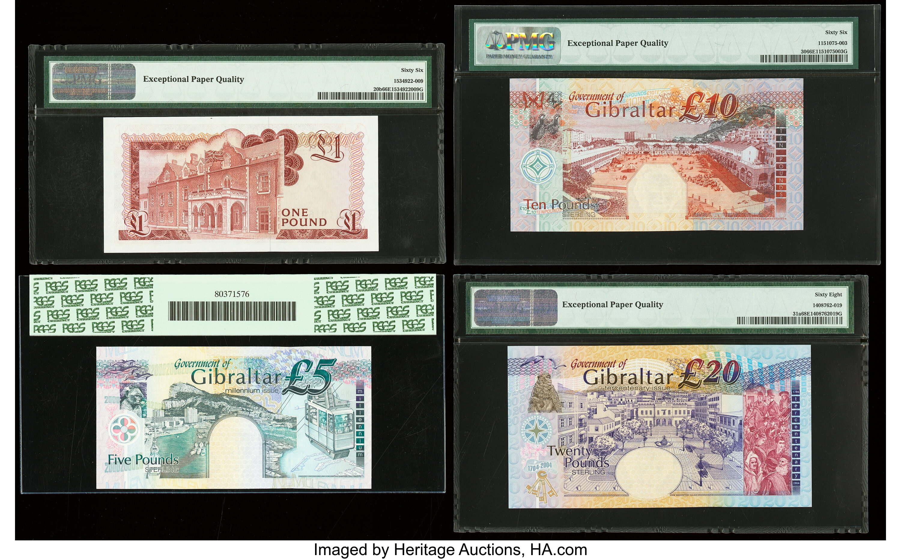image for: Gibraltar  20 pounds (B129as)