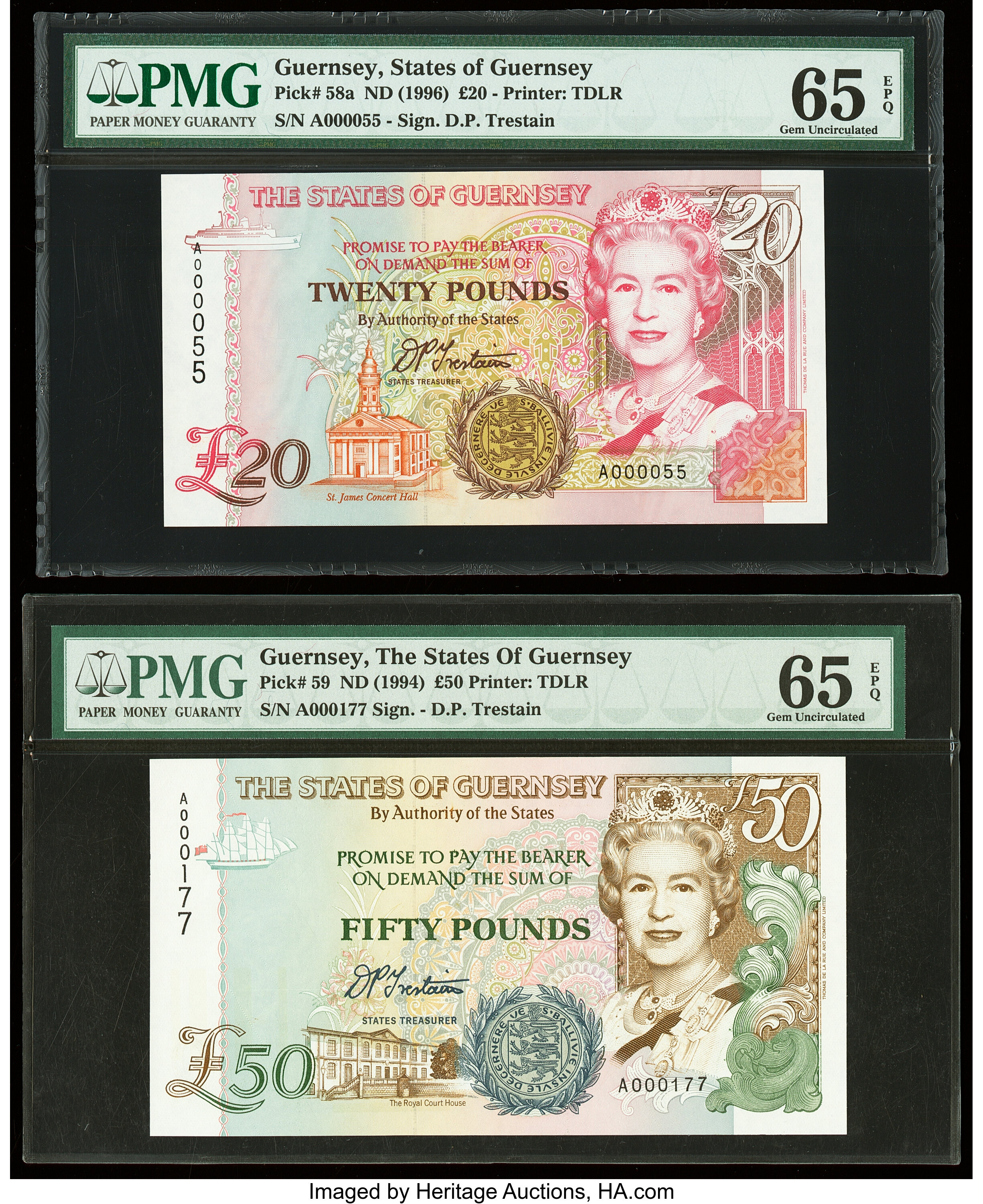 image for: Guernsey  20 pounds (B166a)