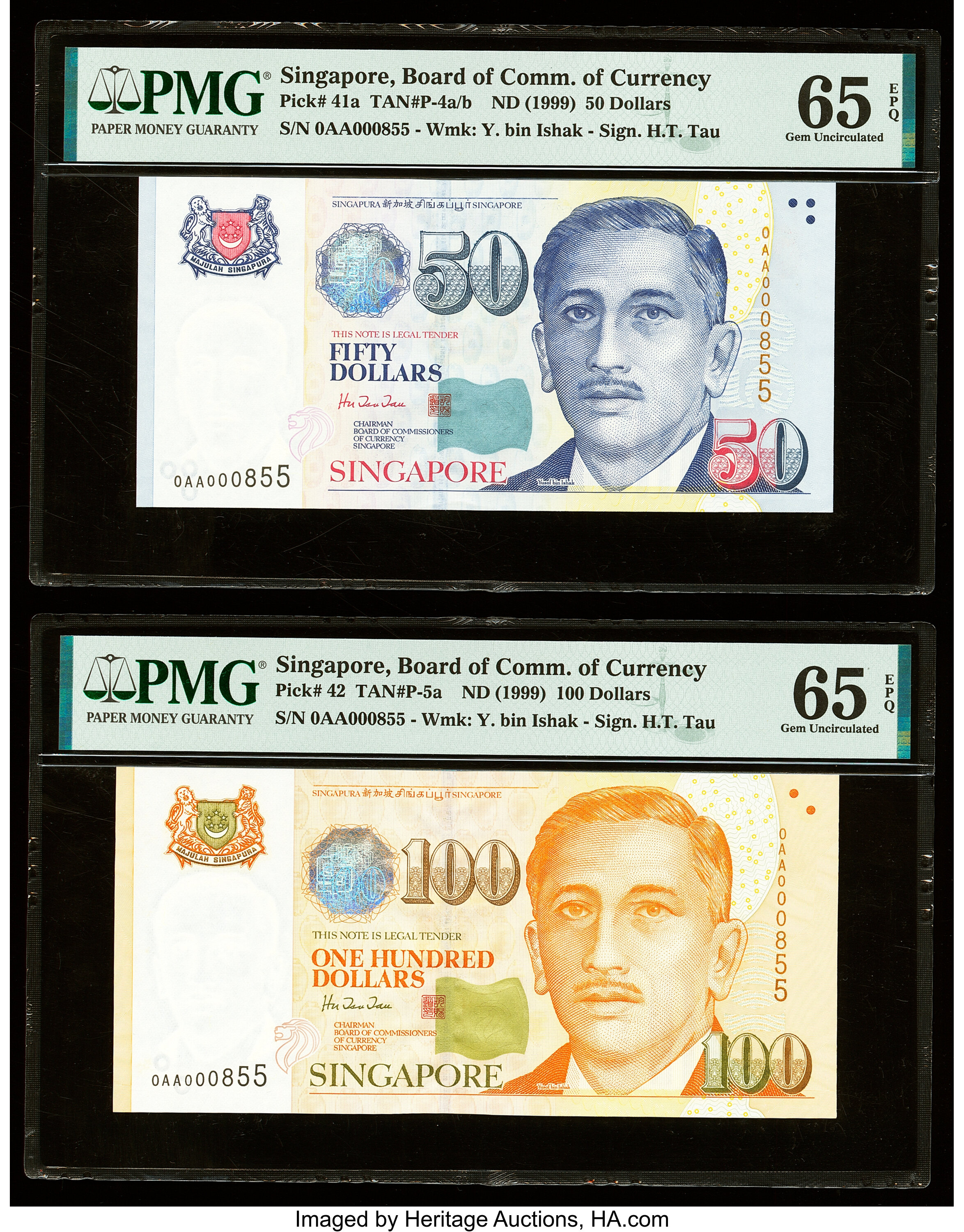 image for: Singapore  100 dollars (B136a)