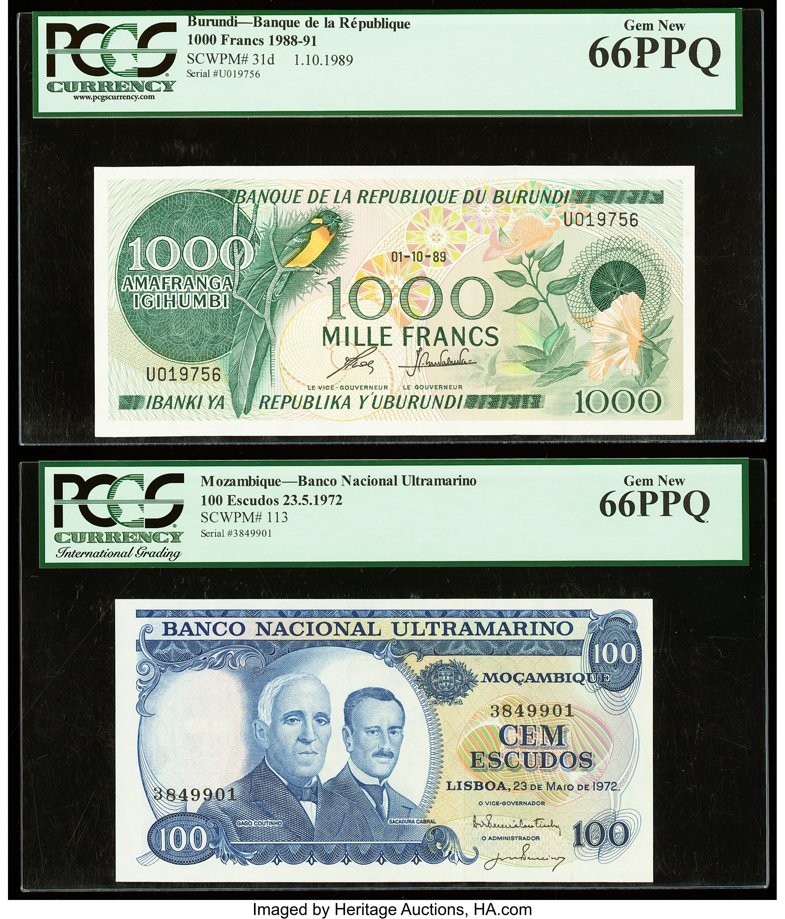 image for: Burundi  1,000 francs (B220f)