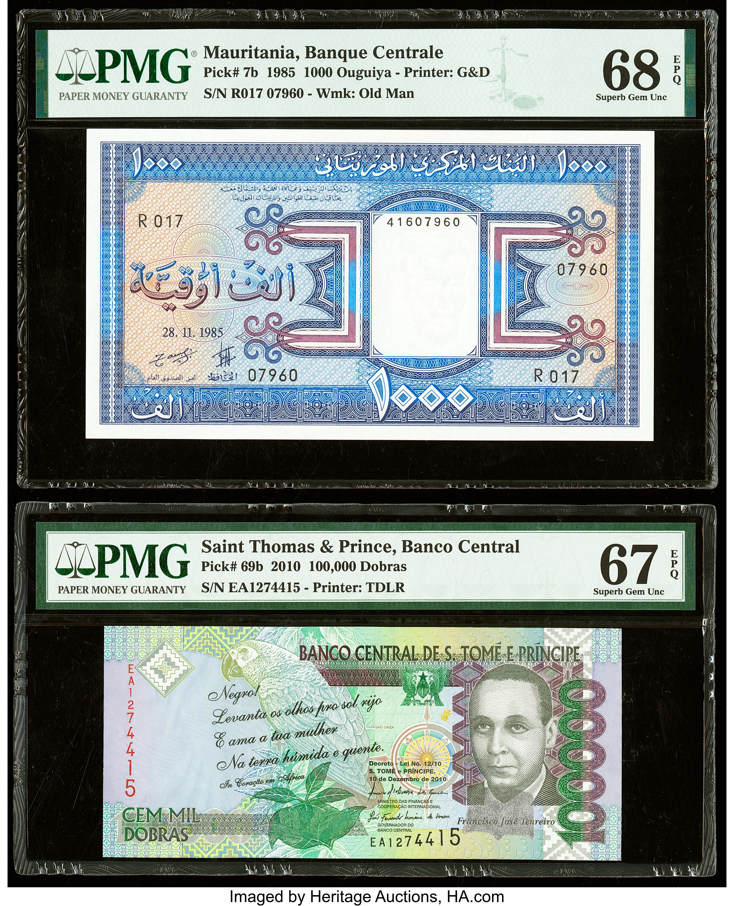 image for: Mauritania  1,000 ouguiya (B107h)