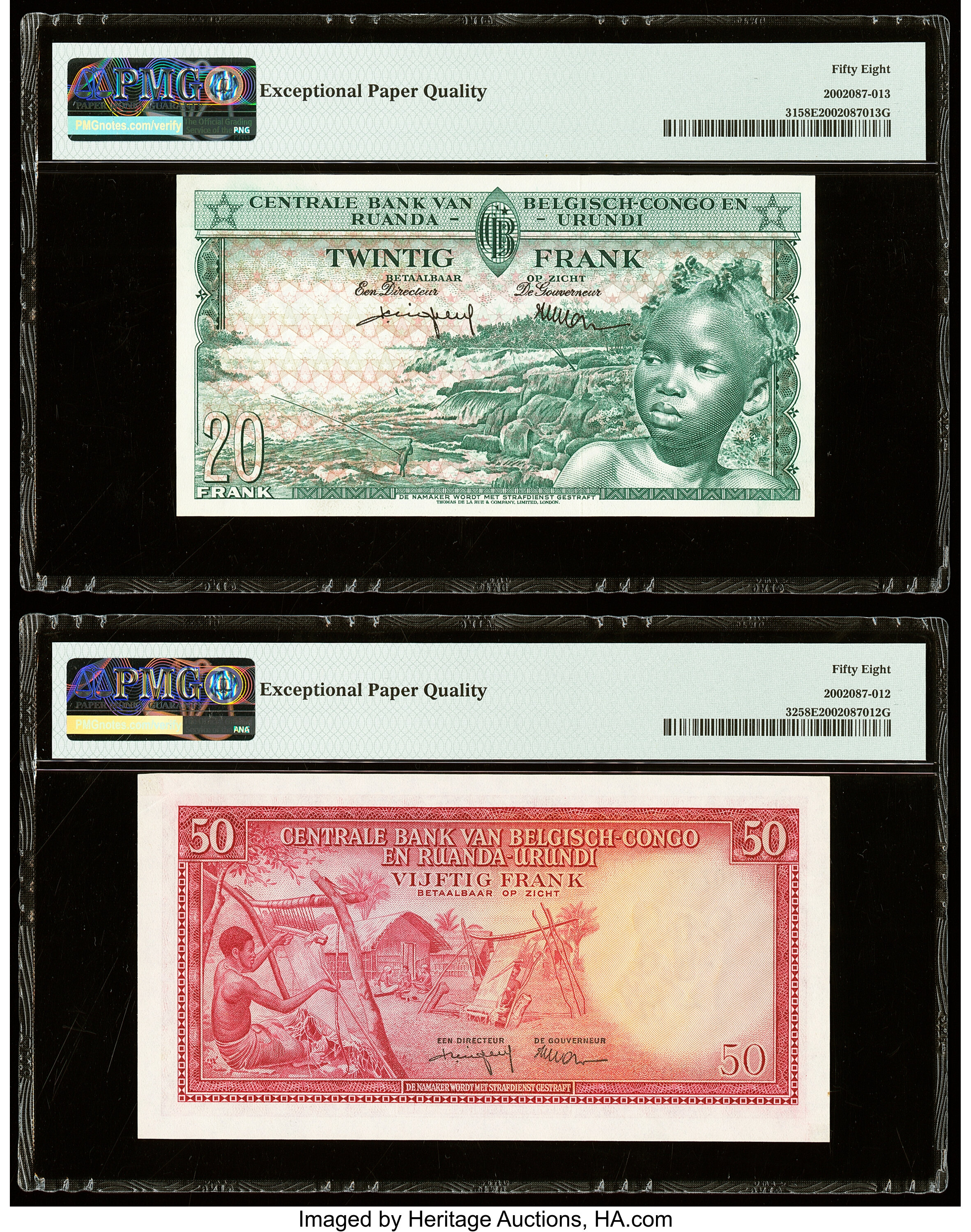 image for: Belgian Congo  20 francs(B311j)