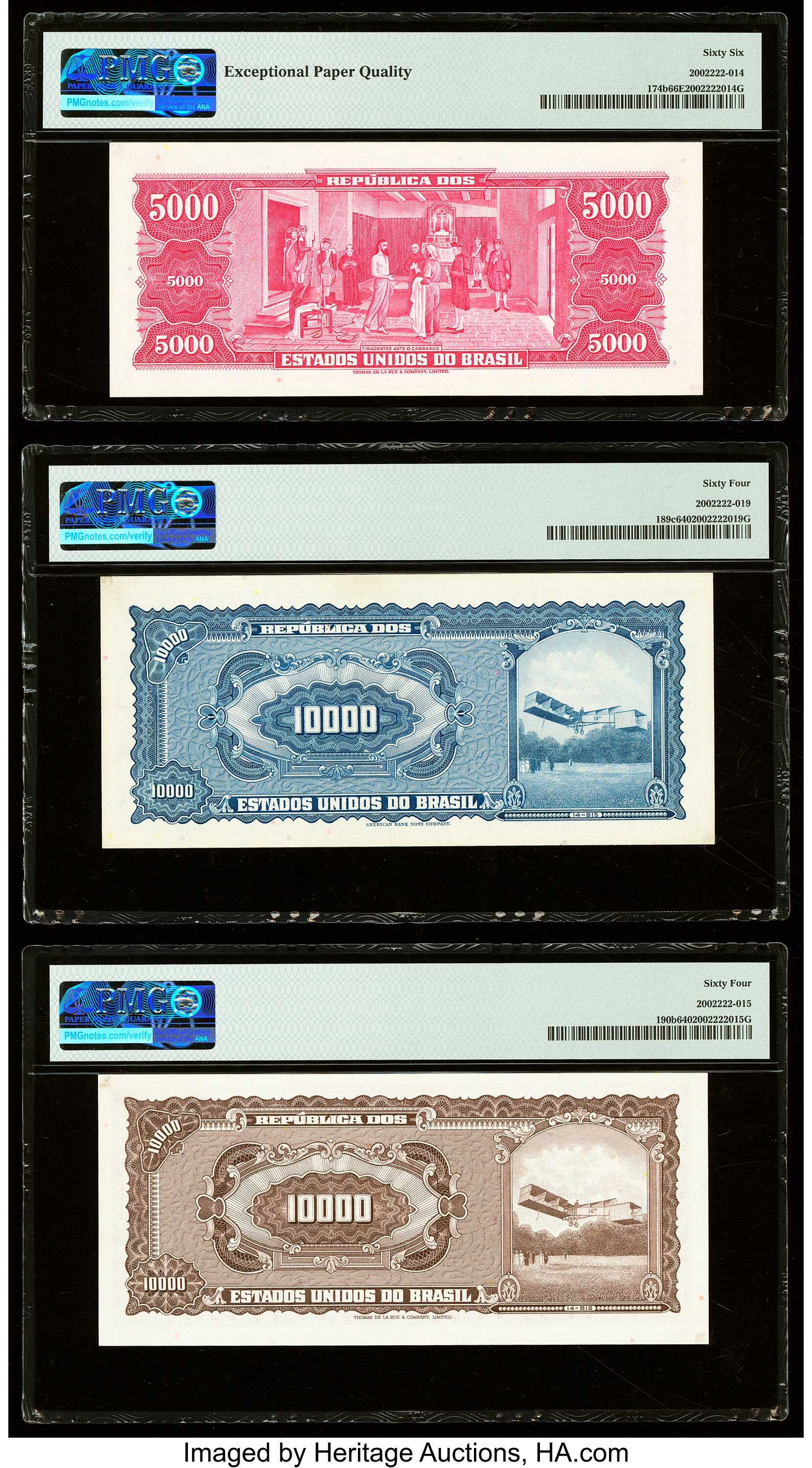 image for: Brazil  10 cruzeiros novos on 10,000 cruzeiros (B810as1)