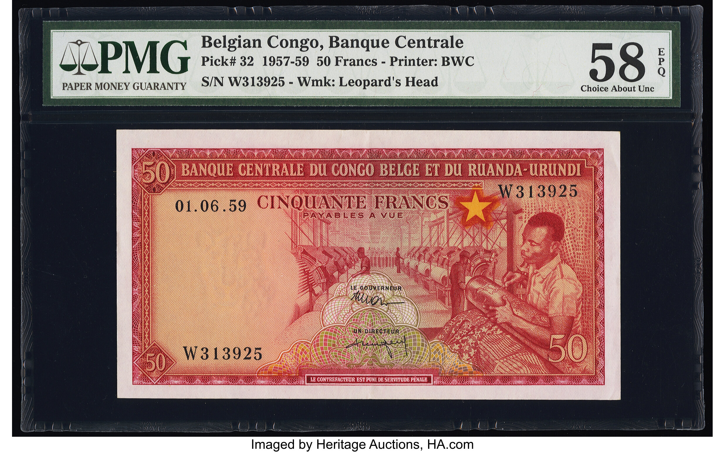 image for: Belgian Congo  50 francs(B312g)