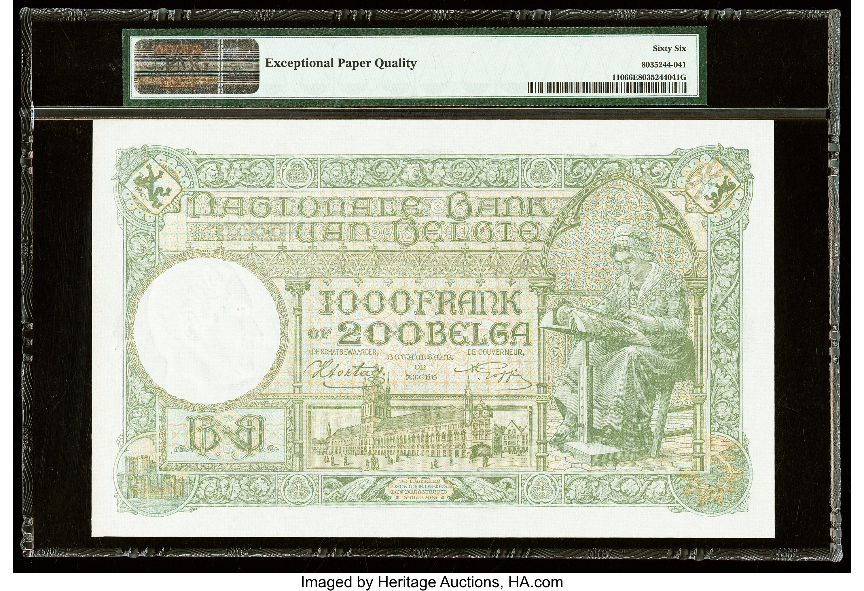 image for: Belgium  1,000 francs / 200 belgas (B566a)