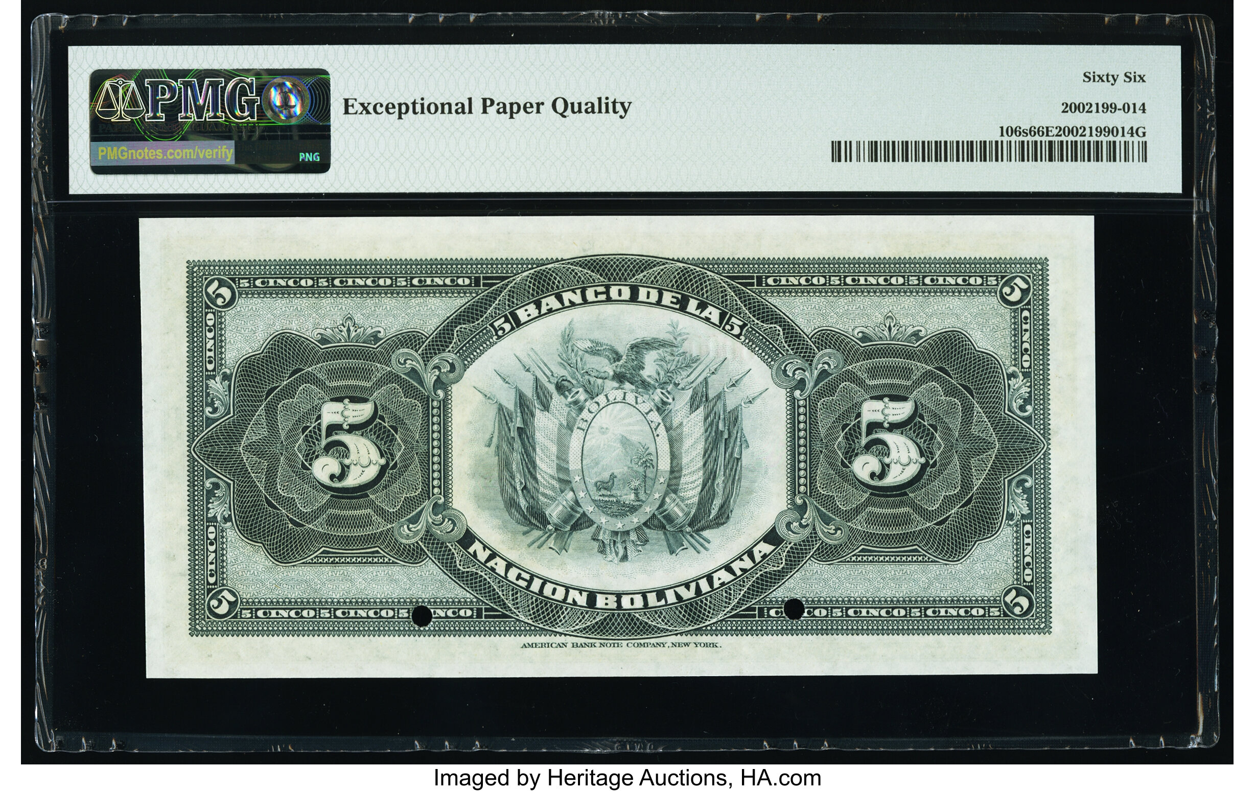 image for: Bolivia  5 bolivianos(B218c)