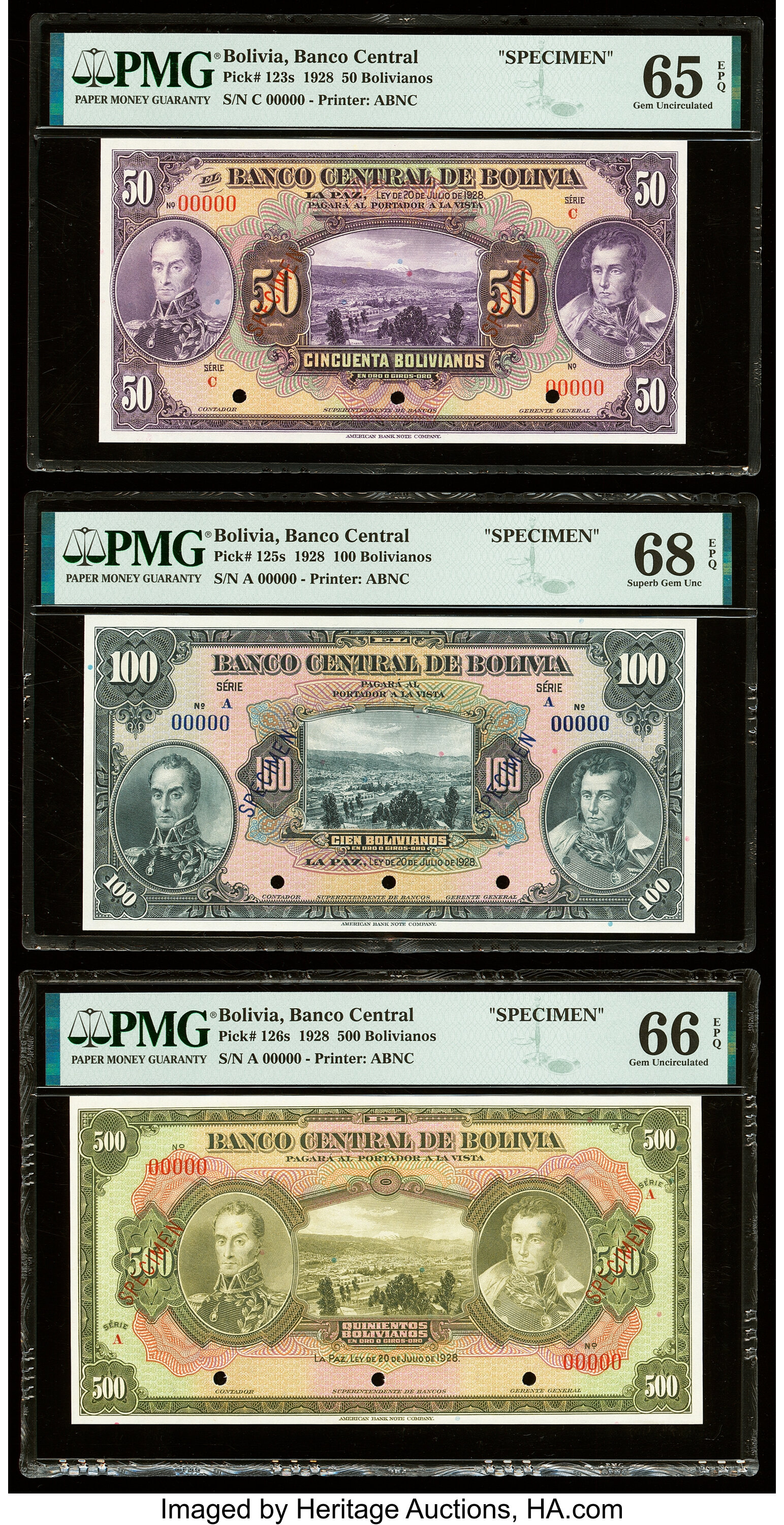 image for: Bolivia  50 bolivianos = 5 bol?vares(B311a)