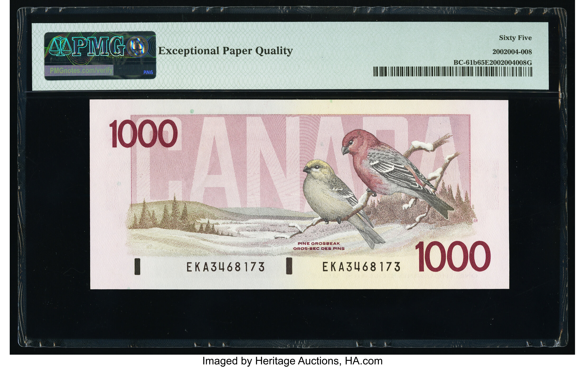 image for: Canada  1,000 dollars (B363b)