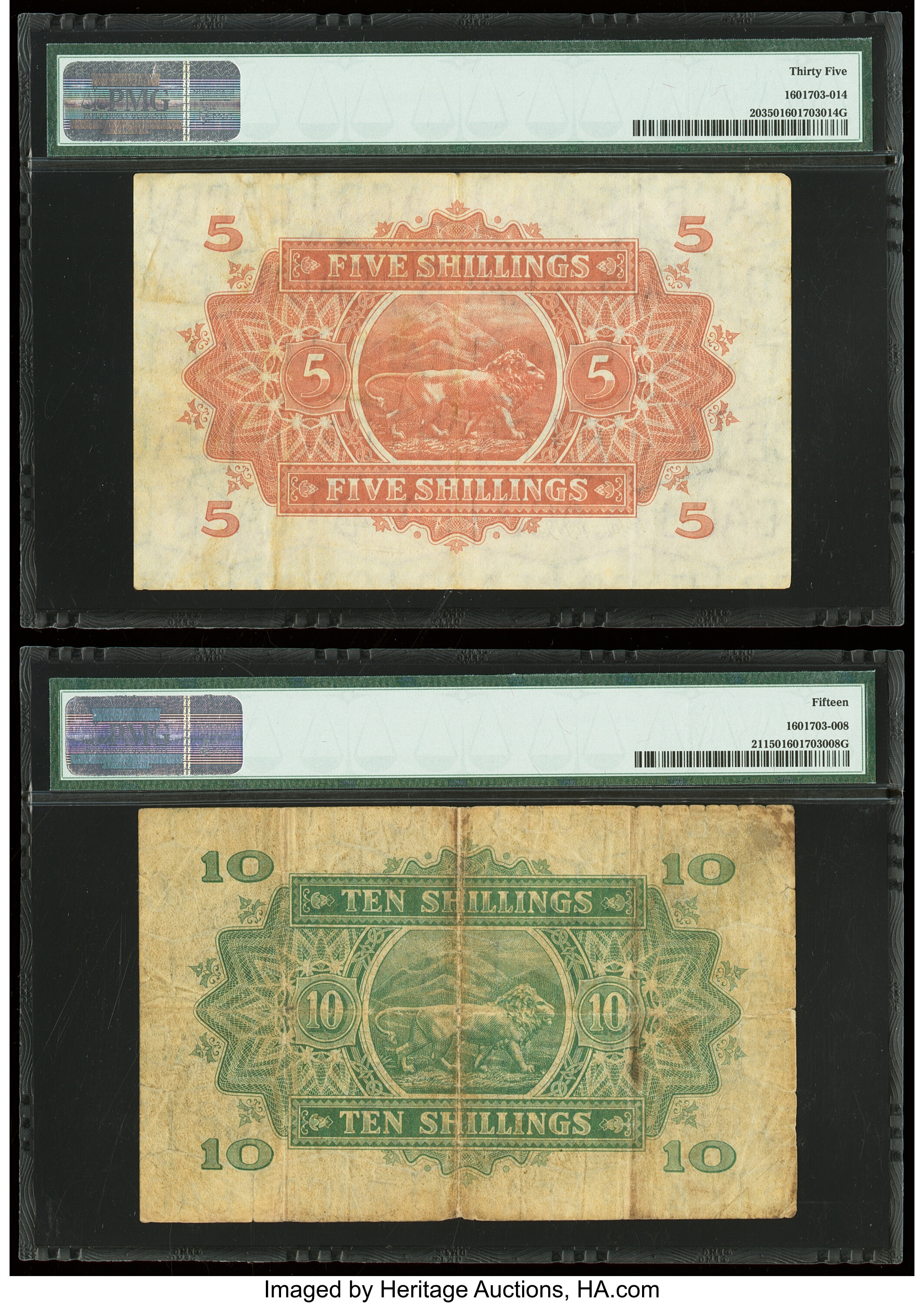 image for: East Africa  5 shillings(B209b)