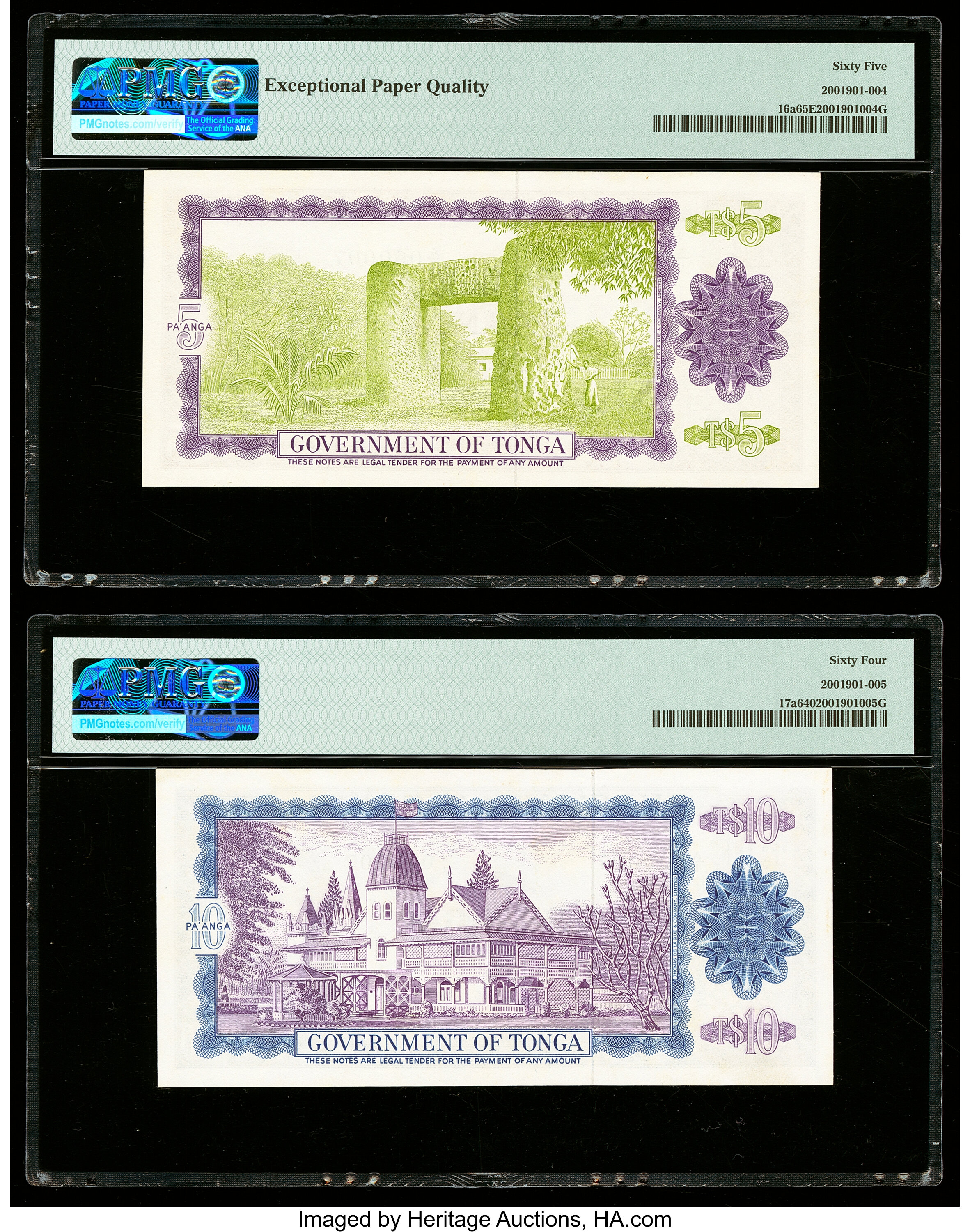 image for: Tonga  5 pa?anga(B116b)