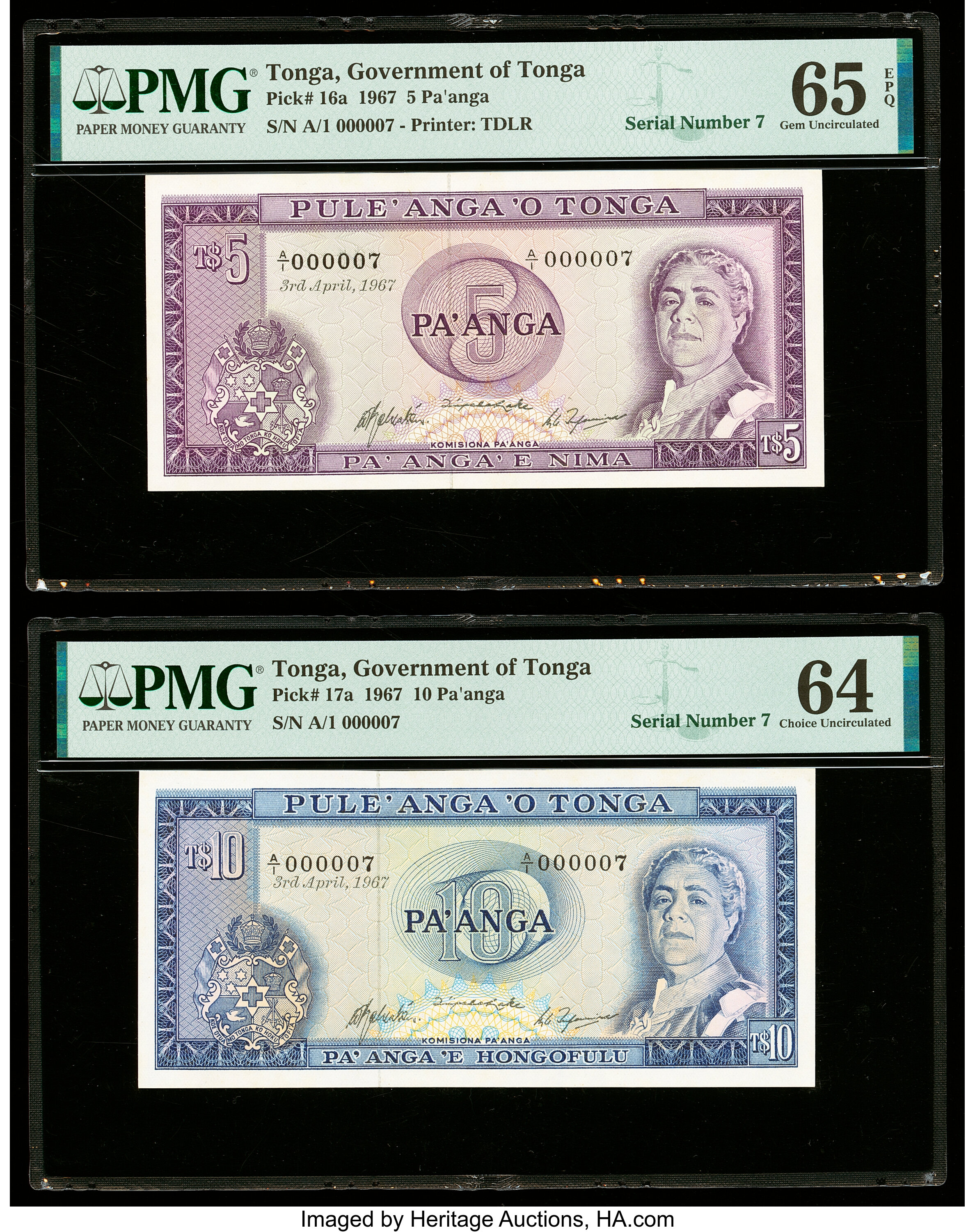 image for: Tonga  5 pa?anga(B116b)