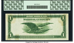 image for: Fr. 714 $1 1918 Federal Reserve Bank Note PCGS Apparent Extremely Fine 45....