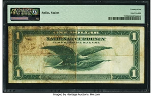 image for: Fr. 717 $1 1918 Federal Reserve Bank Note PMG Very Fine 25....