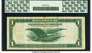 image for: Fr. 745 $1 1918 Federal Reserve Bank Note PCGS Very Fine 25....