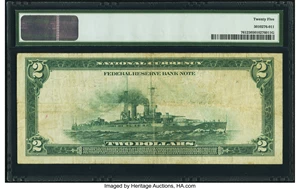 image for: Fr. 761 $2 1918 Federal Reserve Bank Note PMG Very Fine 25....