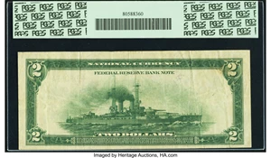 image for: Fr. 768 $2 1918 Federal Reserve Bank Note PCGS Very Fine 30PPQ....