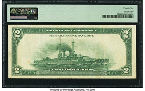image for: Fr. 773 $2 1918 Federal Reserve Bank Note PMG Very Fine 25....