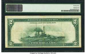image for: Fr. 780 $2 1918 Federal Reserve Bank Note PMG Very Fine 25....
