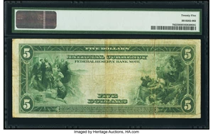 image for: Fr. 782 $5 1918 Federal Reserve Bank Note PMG Very Fine 25....