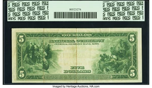image for: Fr. 783 $5 1918 Federal Reserve Bank Note PCGS Very Fine 35PPQ....