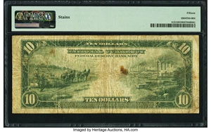 image for: Fr. 813 $10 1915 Federal Reserve Bank Note PMG Choice Fine 15....