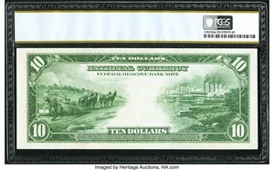image for: Fr. 817 $10 1915 Federal Reserve Bank Note PCGS Choice About New 58....
