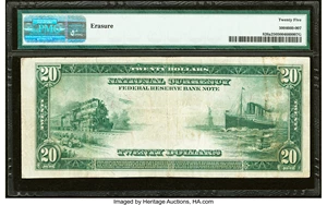image for: Fr. 826a $20 1915 Federal Reserve Bank Note PMG Very Fine 25....