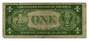 image for: FR. 1609 1935A $1 Experimental (R) Silver Certificate PMG Very Fine 20 (Minor Rust)