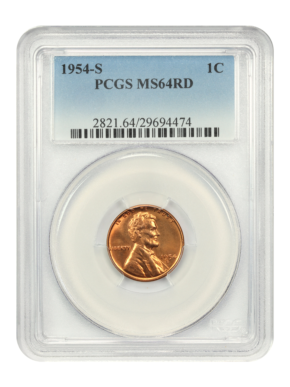 1954-S 1c MS RD MS63 RD thumbnail 3