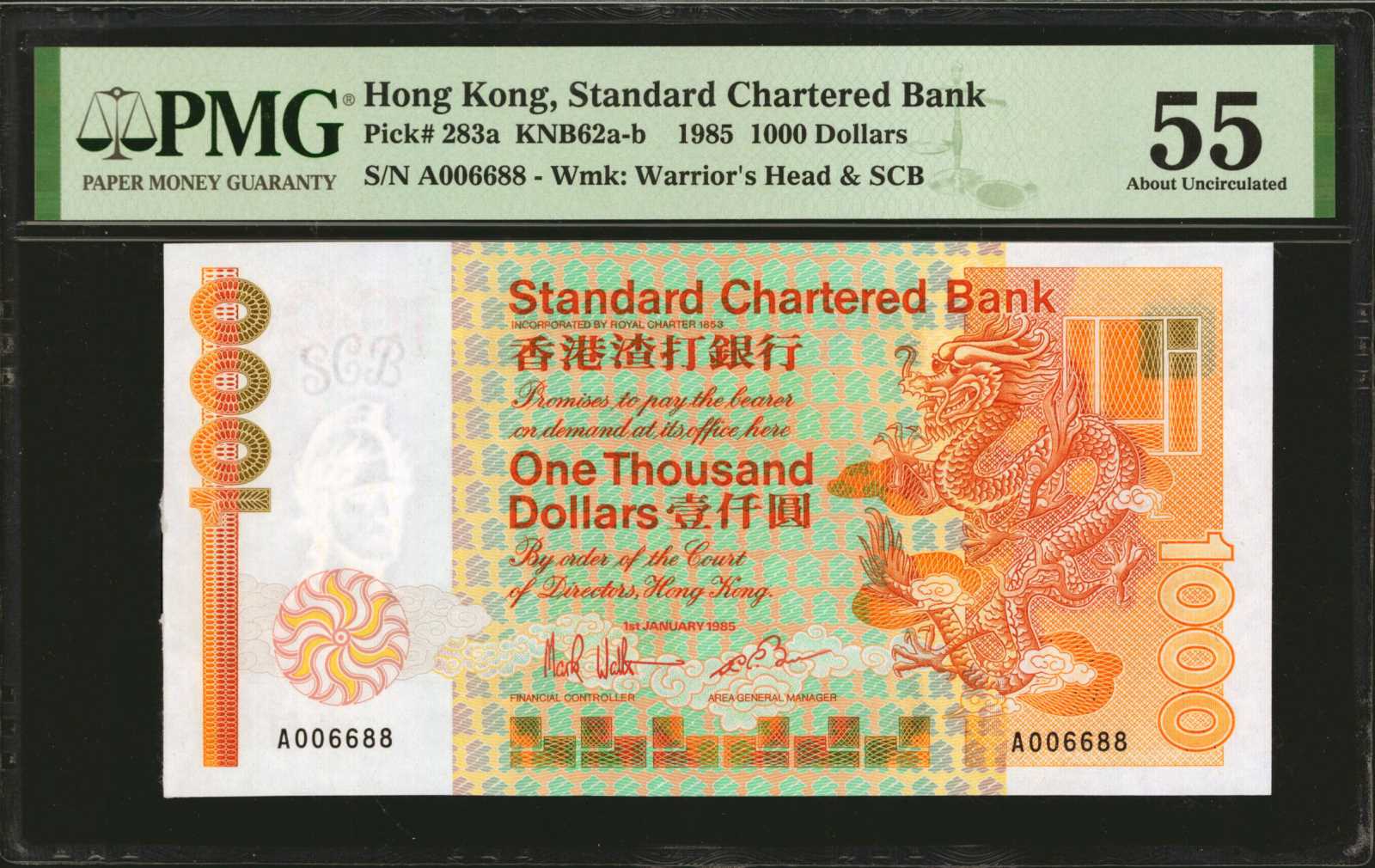 image for: Hong Kong  1,000 dollars (B406cz)
