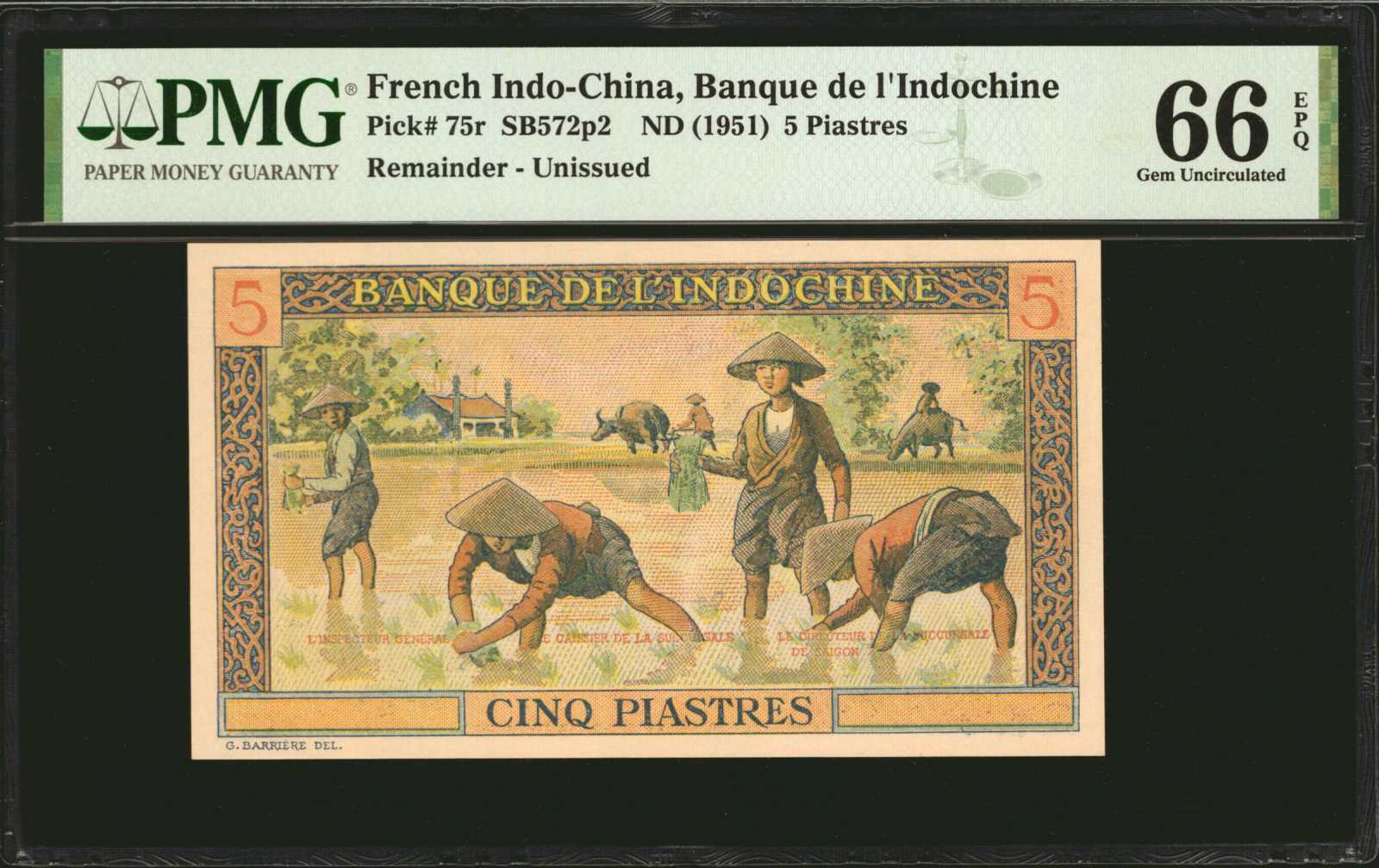 image for: French Indo-China  5 piastres(B170a)