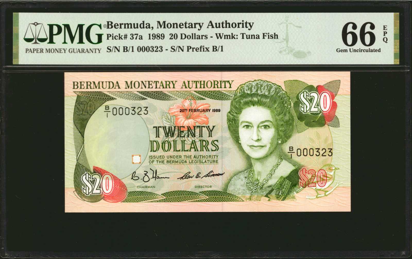image for: Bermuda  20 dollars (B211a)