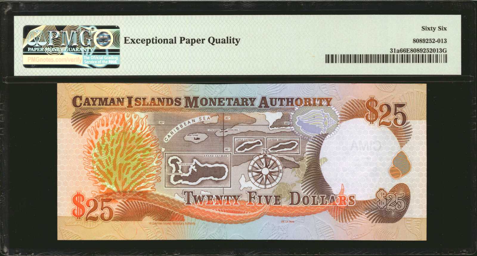 image for: Cayman Islands  25 dollars (B211az)