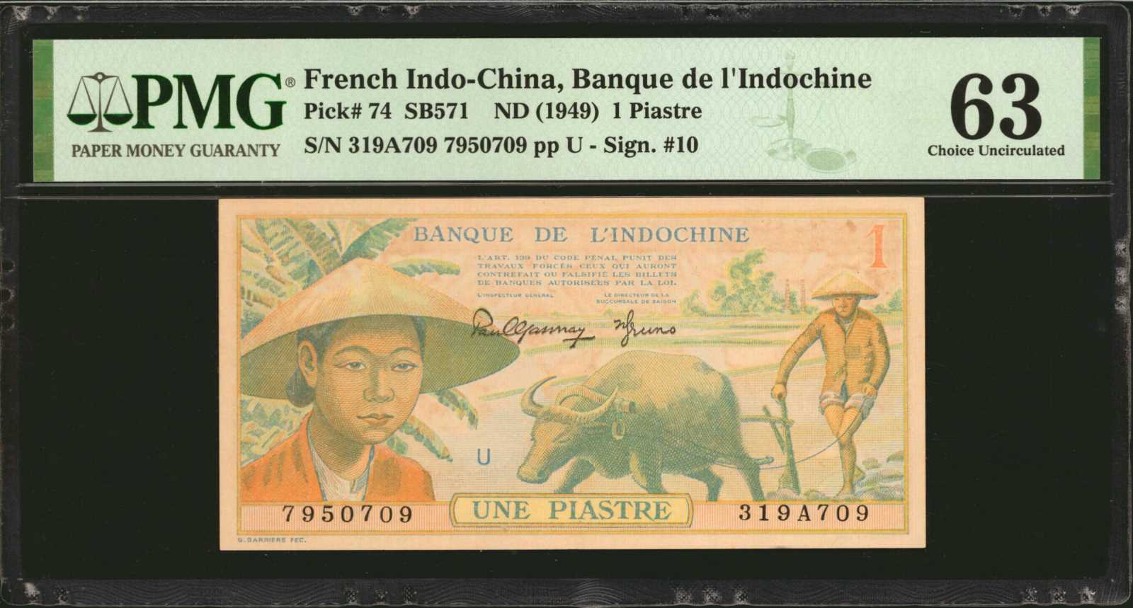 image for: French Indo-China  1 piastre(B169as2)