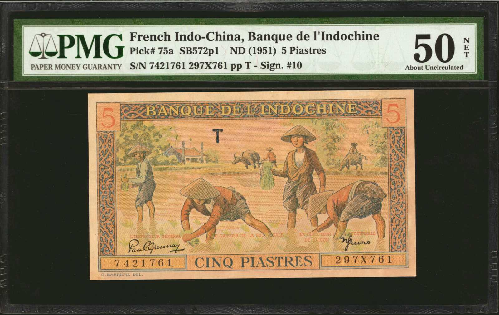 image for: French Indo-China  5 piastres(B170as2)