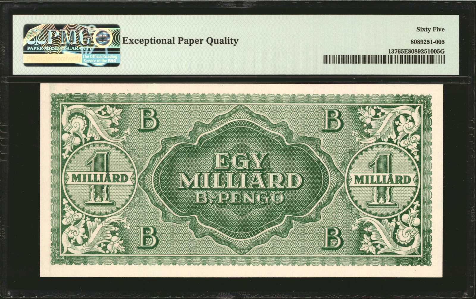 image for: Hungary  1 milliard (B546a)
