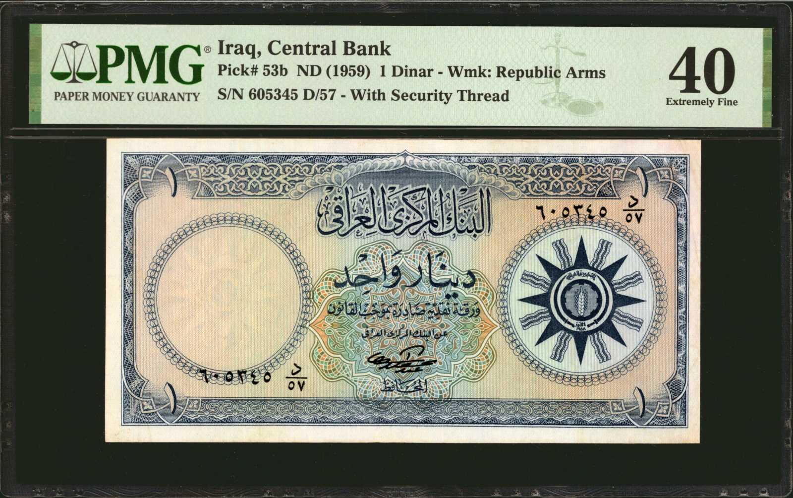 image for: Iraq  1 dinar (B310a)