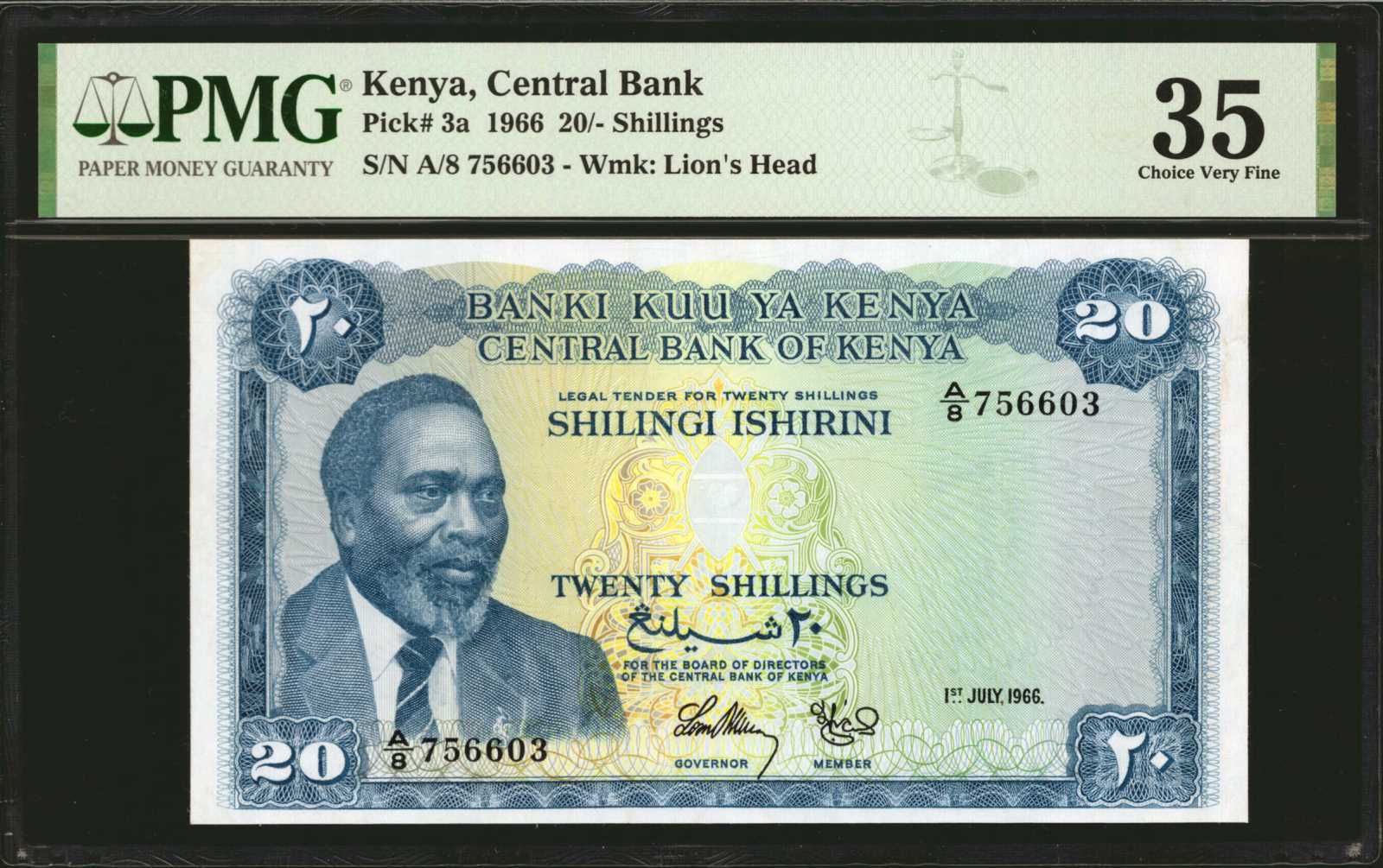image for: Kenya  20 shillings (B103b)