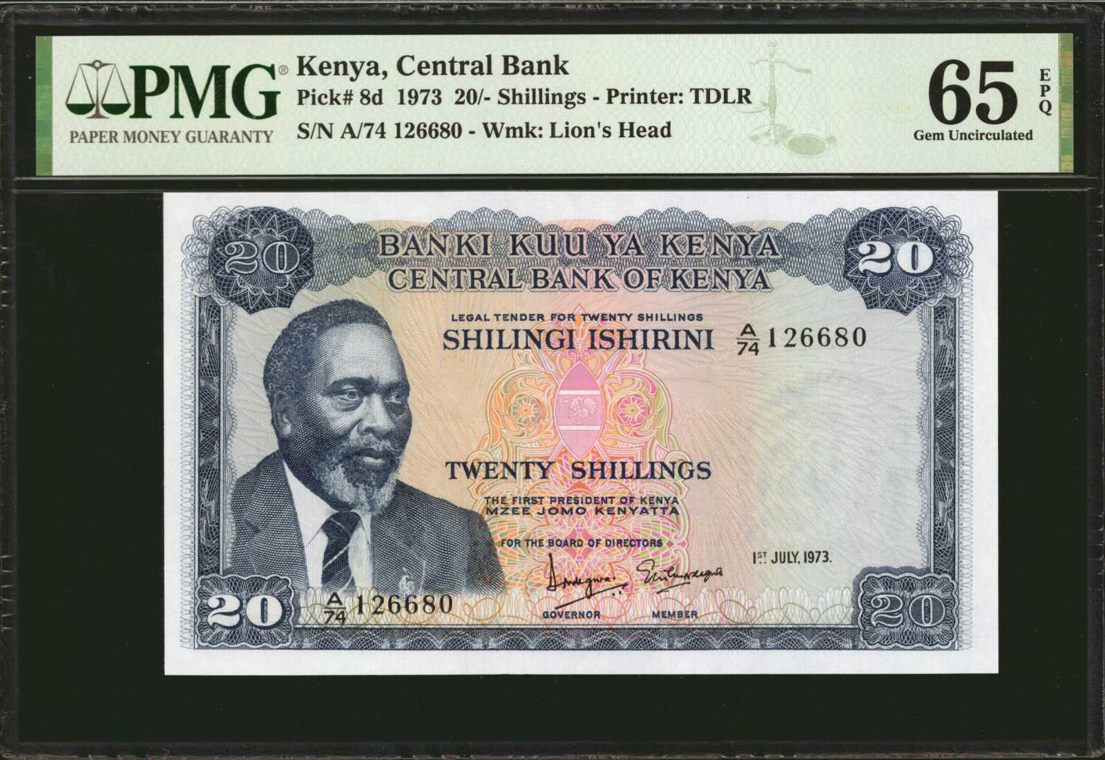 image for: Kenya  20 shillings (B108b)