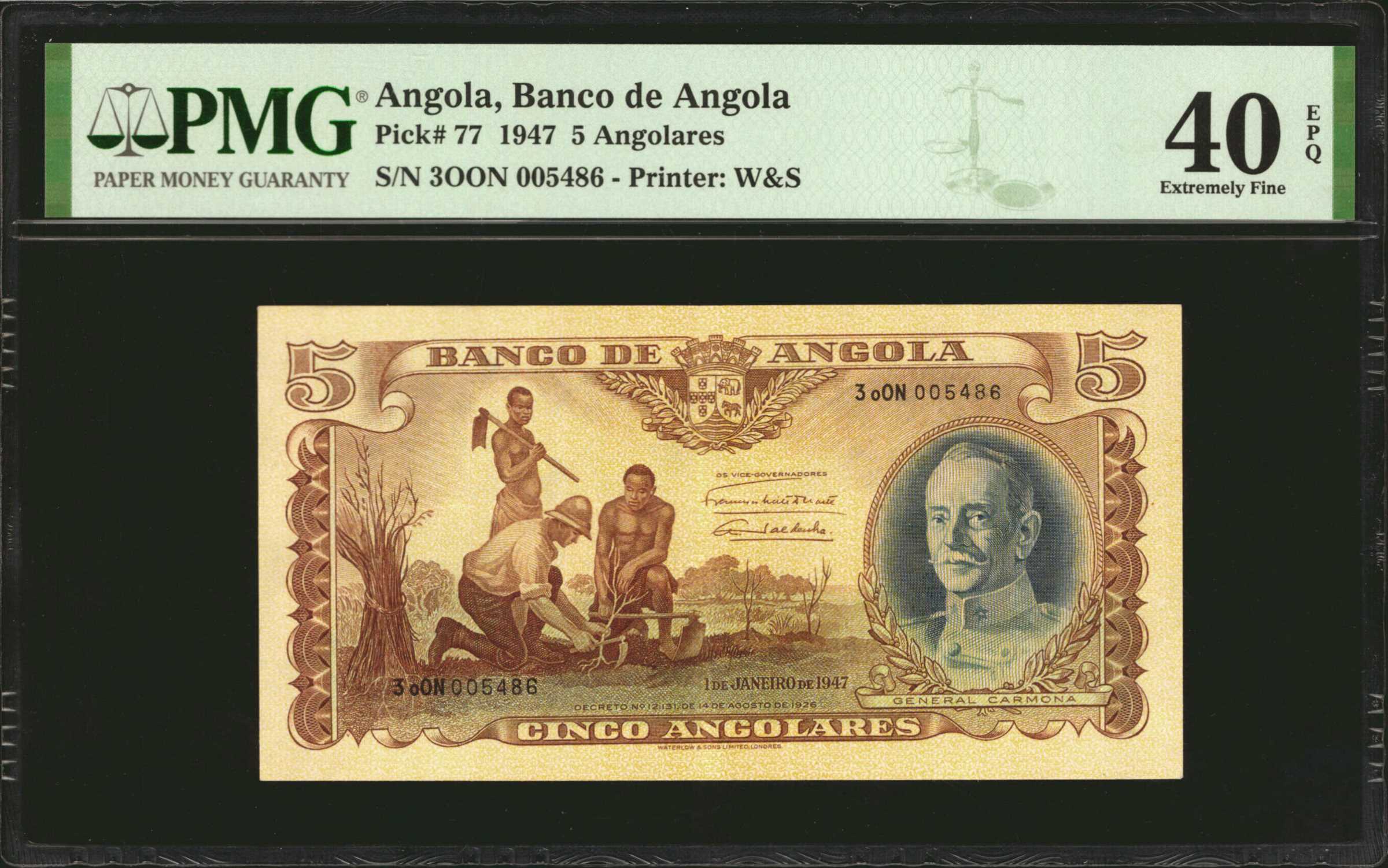 image for: Angola  5 angolares(B407as)