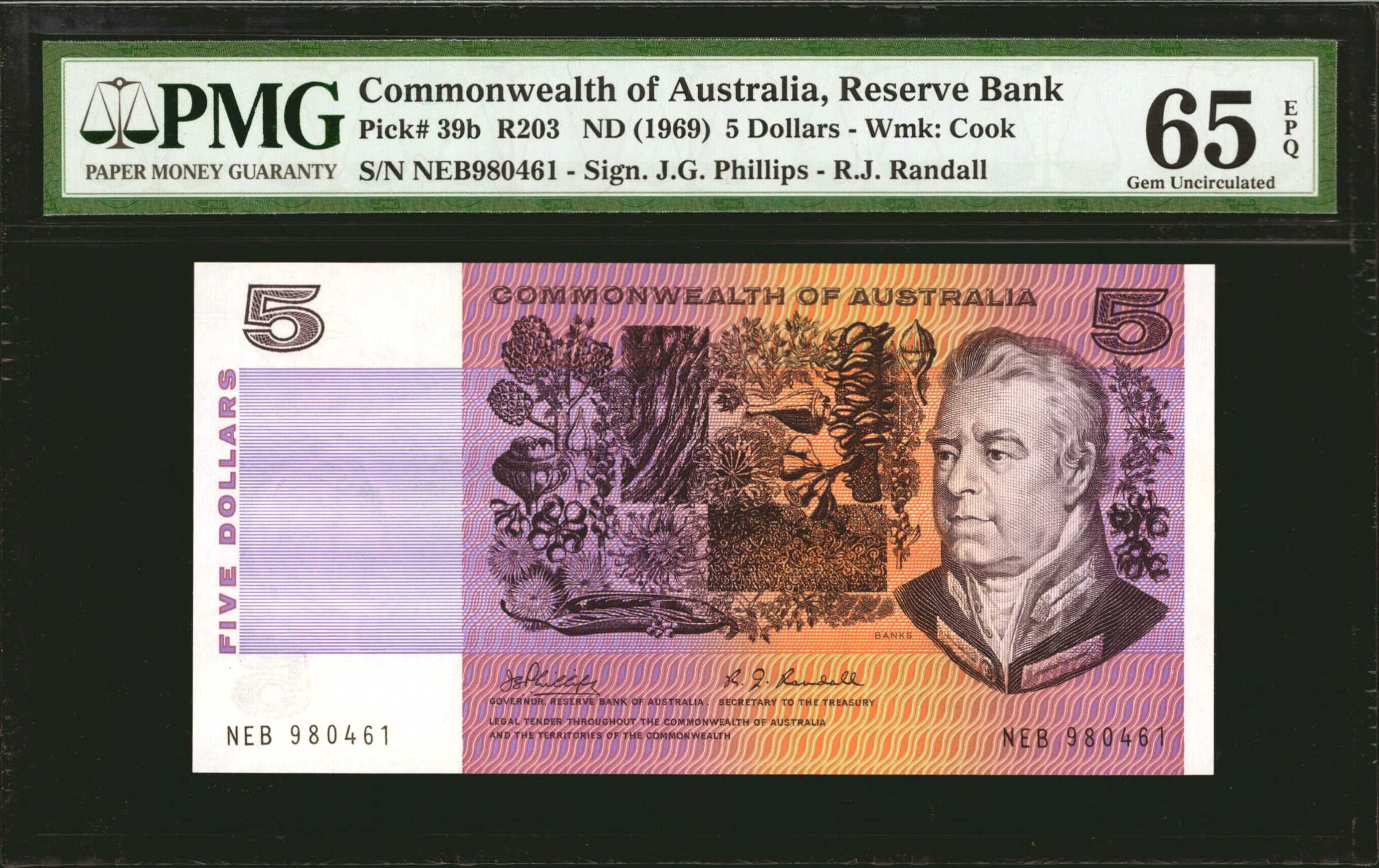 image for: Australia  5 dollars (B207cs)