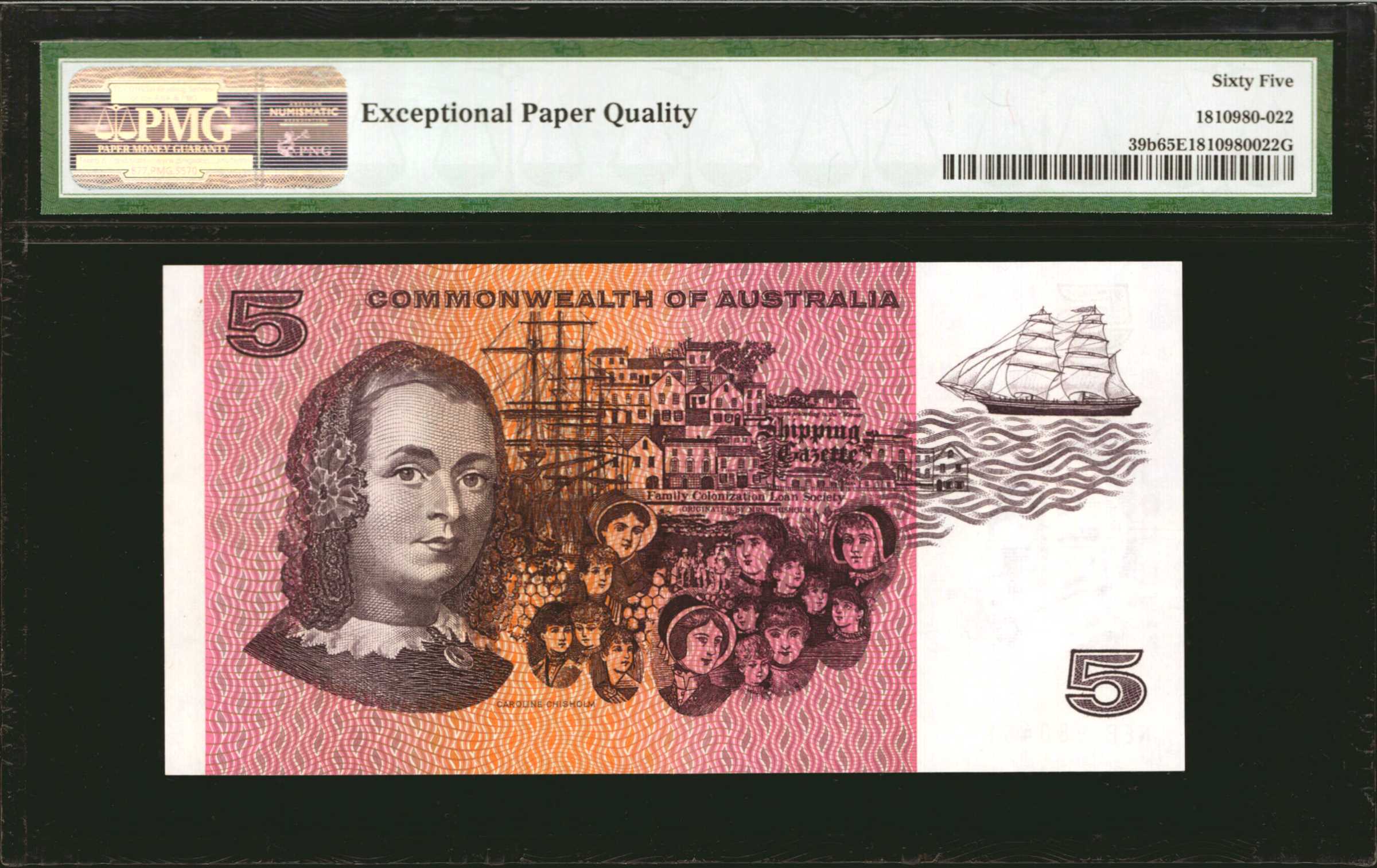 image for: Australia  5 dollars (B207bs)