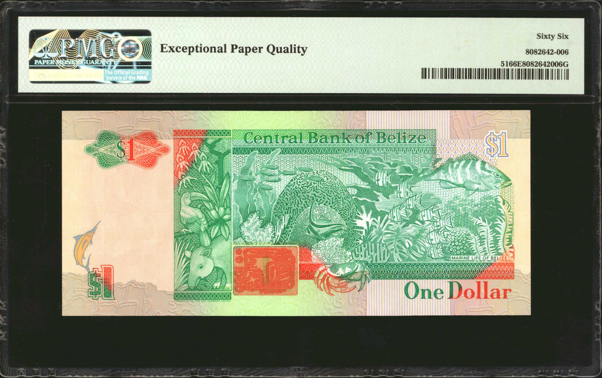 image for: Belize  1 dollar (B309az)