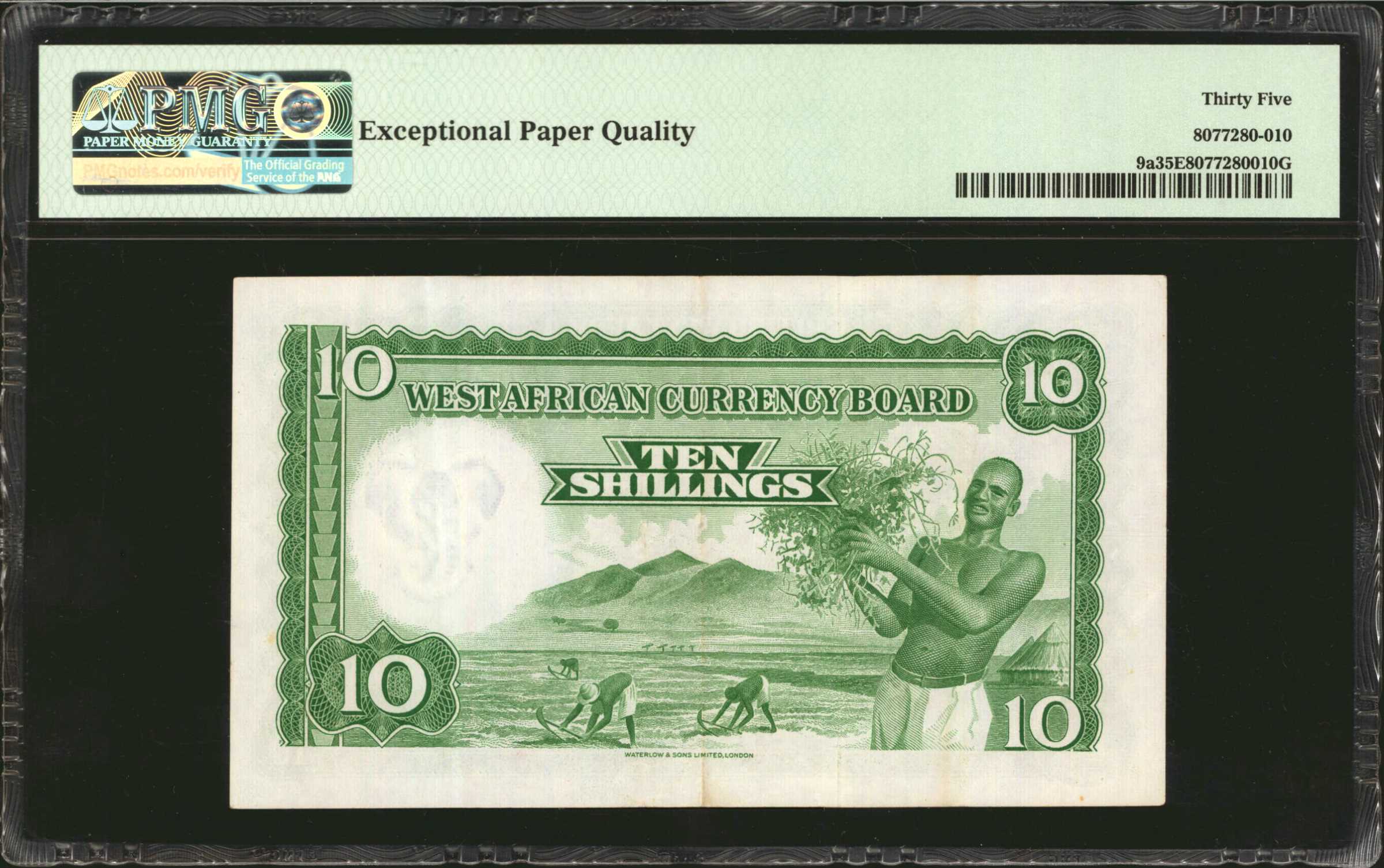 image for: British West Africa  10 shillings(B109b2)