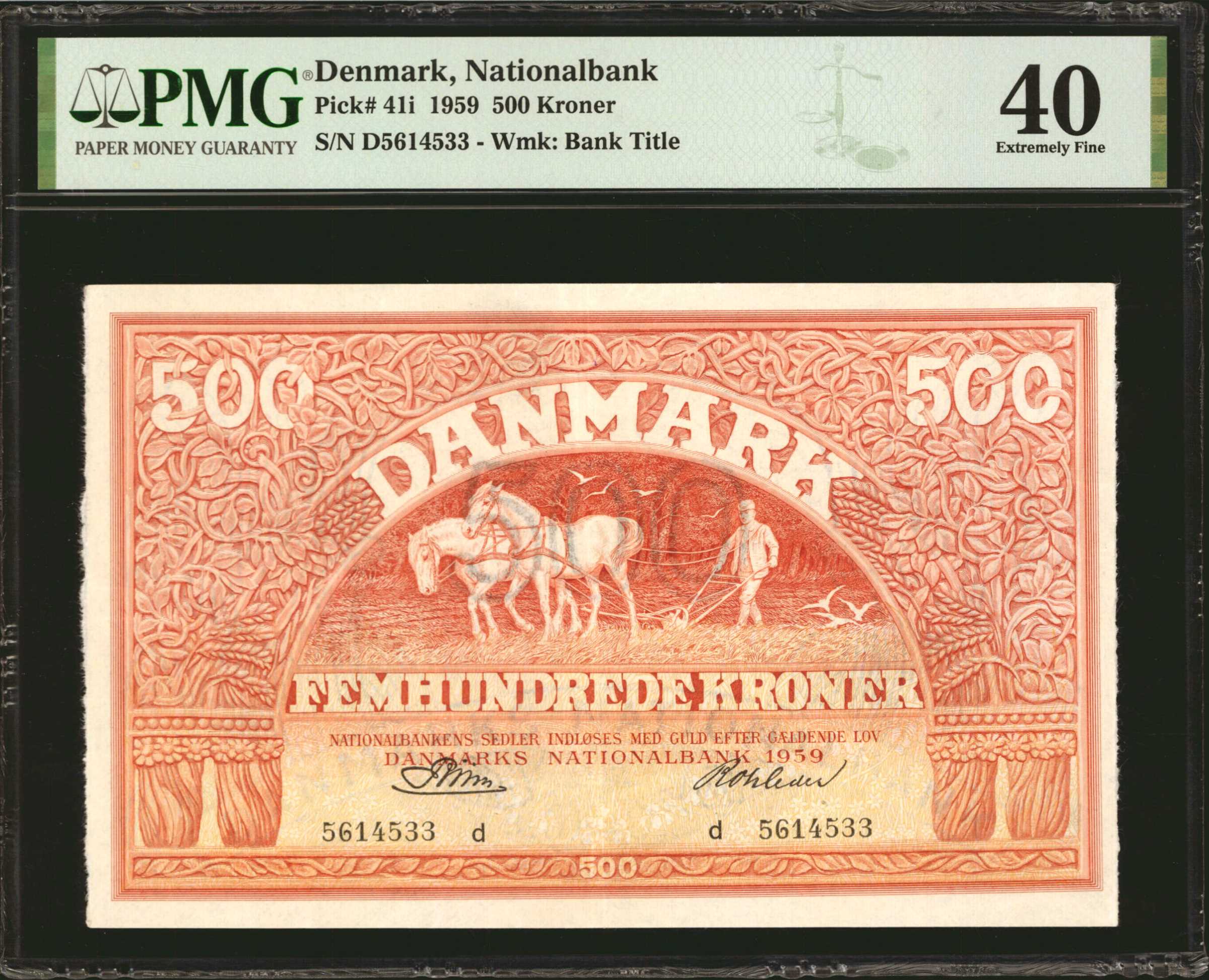 image for: Denmark  500 kroner (B911d)